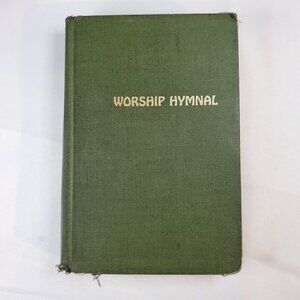 Vintage Worship Hymnal 1971 Mennonite Brethren Churches Green Hardcover